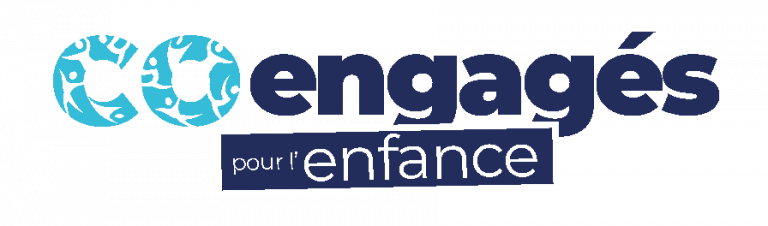 Logo co-engagés pour l'enfance de la Fédération Française des Clubs Omnisports