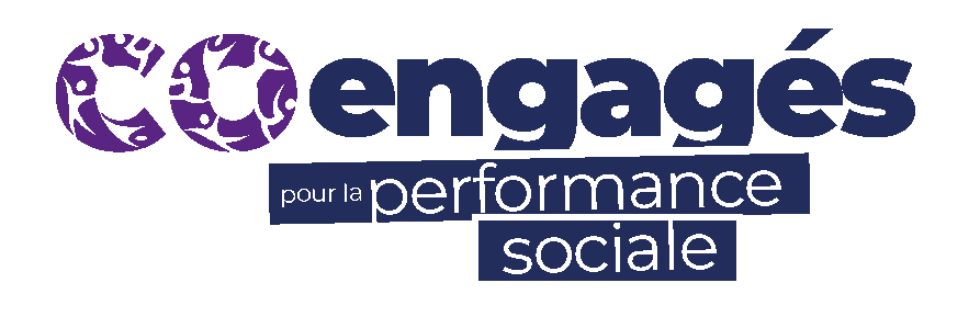 Logo co-engagés pour la performance sociale de la Fédération Française des Clubs Omnisports