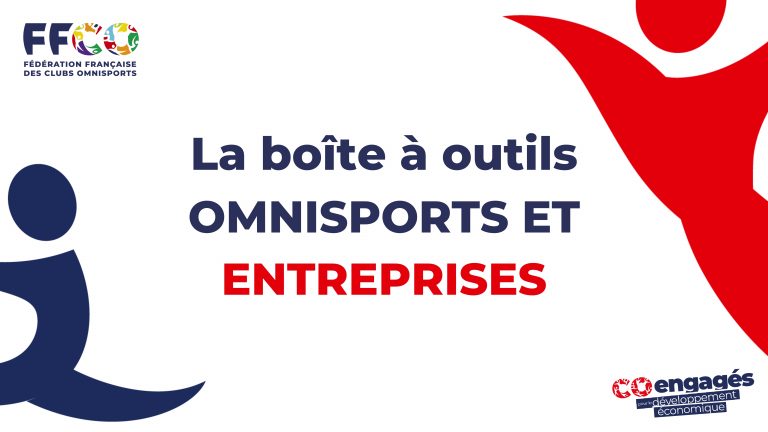 Visuel présentant la boîte à outils Omnisports et Entreprises de la Fédération Française des Clubs Omnisports