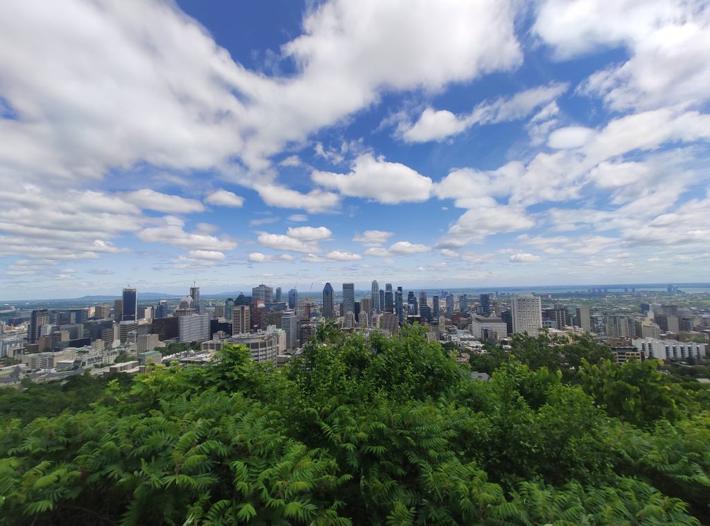 Vue panoramique sur la ville de Montréal