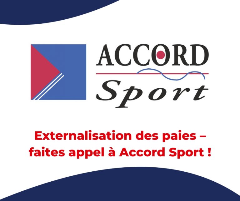 Logo Accord sport avec texte : Externalisation des paies – faites appel à Accord Sport !