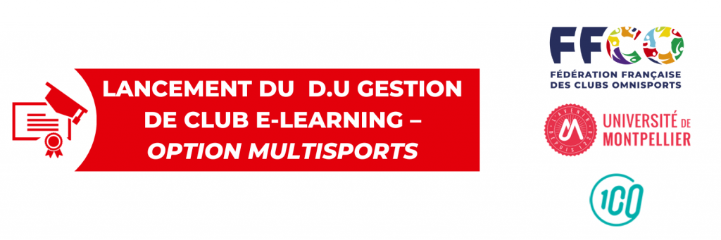 Visuel LANCEMENT DU  D.U Gestion de Club e-learning – option multisports