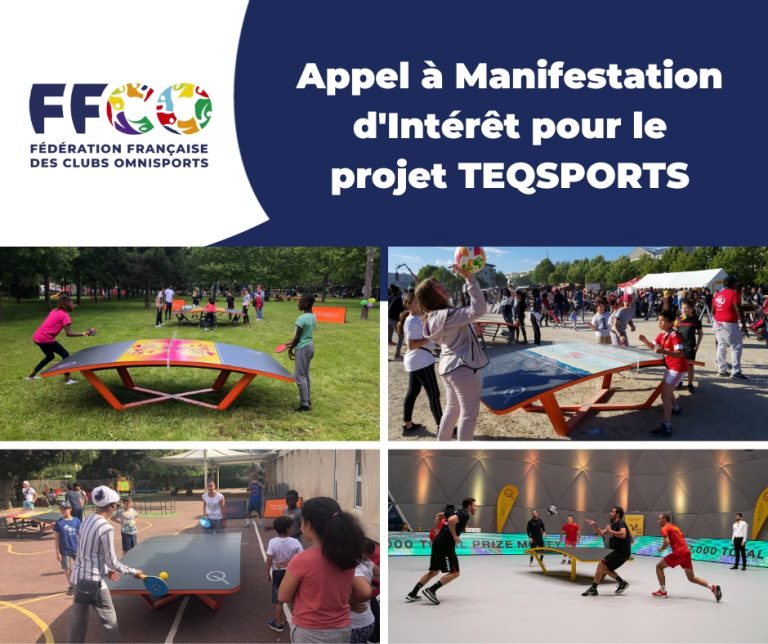 L'image montre différentes photos de l'utilisation des tables du Teqsports