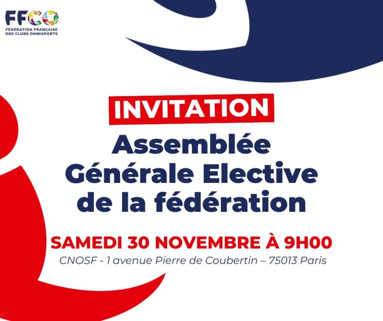 Assemblée générale élective le 30 novembre à Paris