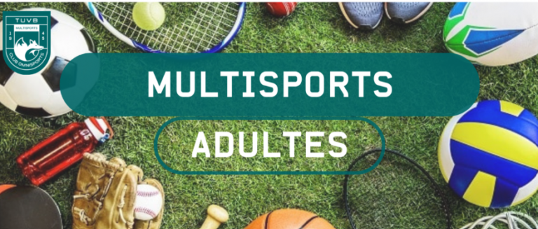 Affiche Multisports Adultes club TUVB à partir de septembre 2025