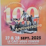Affiche des 100 abs du CA Orsay 27 et 28 sept 2025