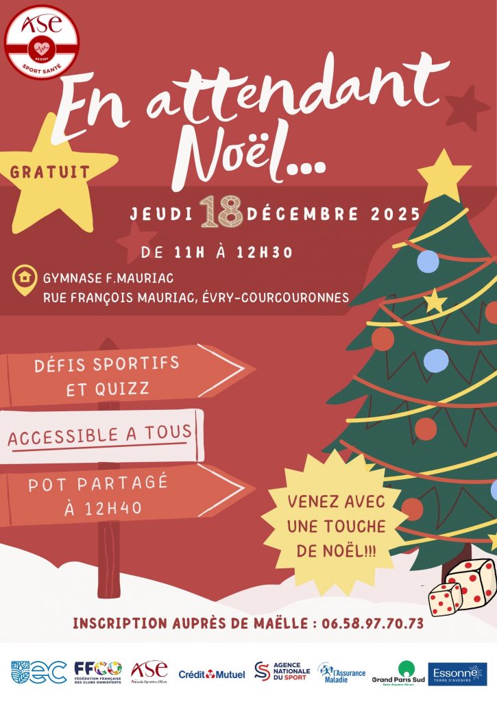 Affiche animation sport santé AS eEry 18 décembre 2025