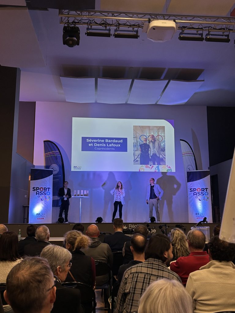 Ouverture cérémonie des trophées Sport Asso & Co Denis Lafoux et Séverine Bardaud