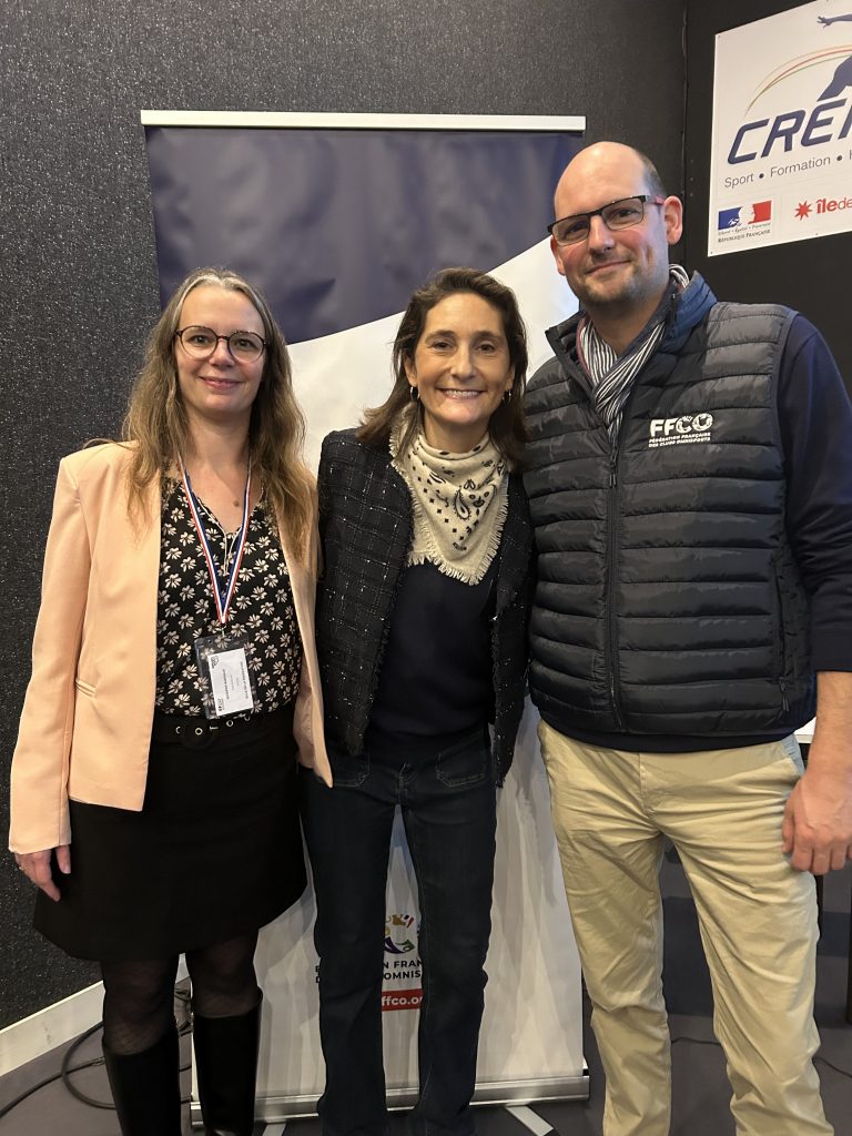 Amélie Oudéa Castera au Salon Sport Asso & Co