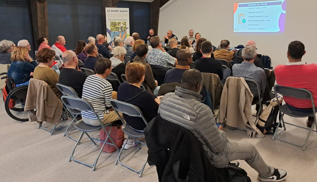 Assemblée assistant à l'AG du CDCO91 du 7 avril 2026