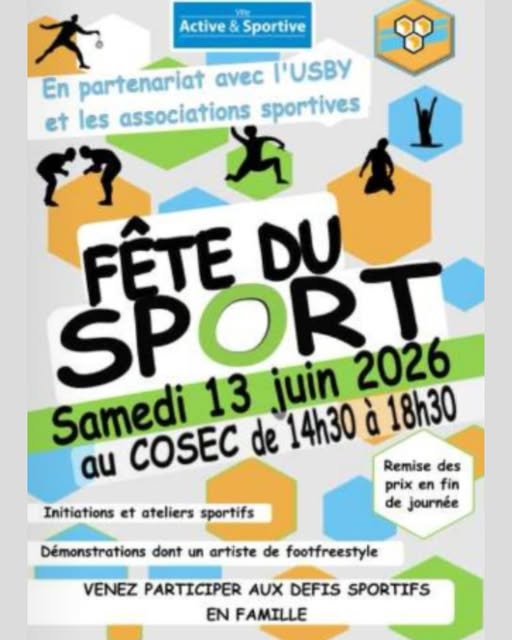 Evènement fête du sport à Bures sur Yvette le samedi 13 juin 2026