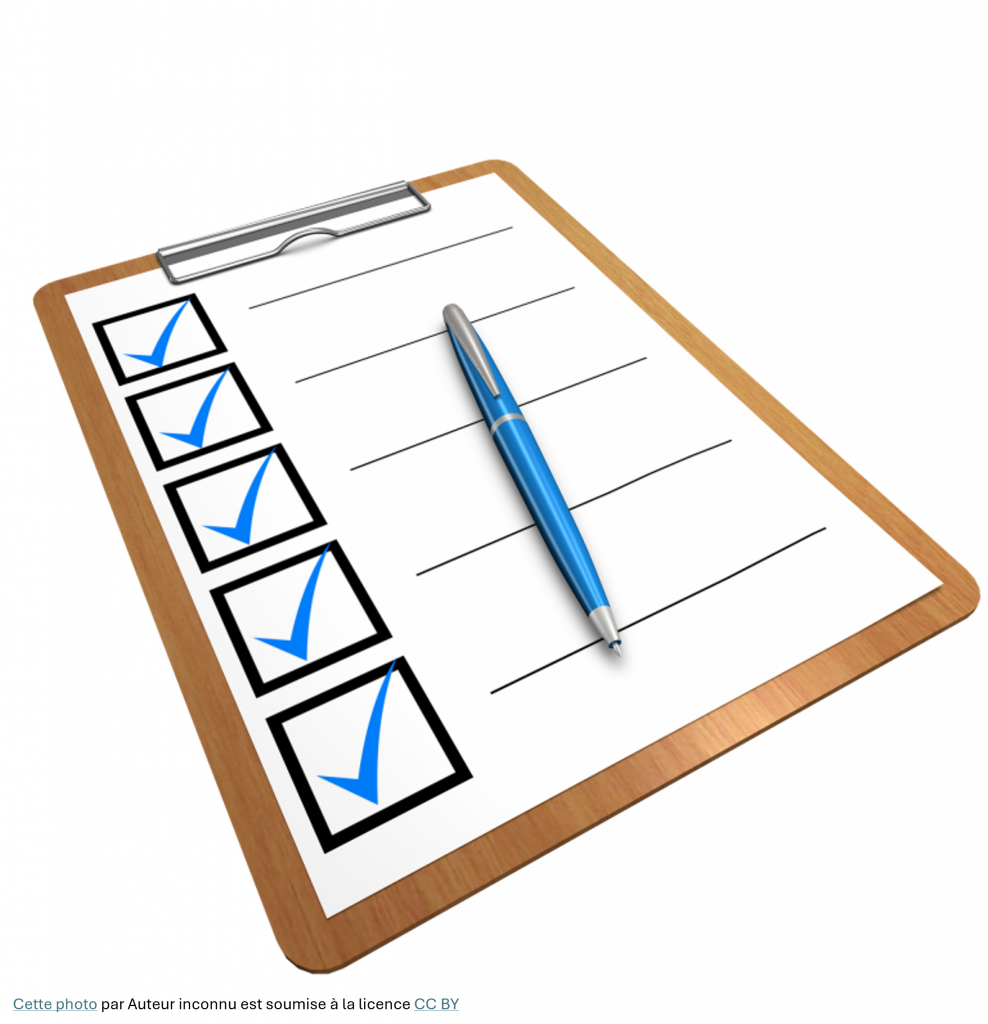 Image d'un questionnaire